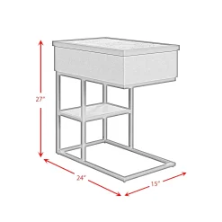 Mor Furniture Accent Tables|Halo Accent C Table In Black