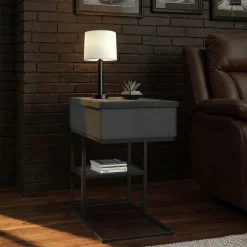 Mor Furniture Accent Tables|Halo Accent C Table In Black