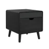 Mor Furniture Sofa & End Tables|Halo Round End Table In Black