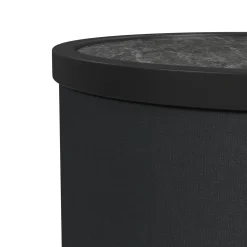 Mor Furniture Sofa & End Tables|Halo Round End Table In Black