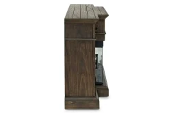 Mor Furniture Tv Stands|Fireplace Tv Stands|Harbor Console W/ Fireplace Insert In Brown, 70 Inch Brown Har