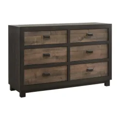 Mor Furniture Bedroom Sets|Harlington Panel Bed, Dresser, Mirror & Nightstand In Walnut, Full