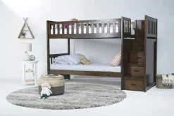 Mor Furniture Kids Beds & Bunk Beds|Harlow Bunk Bed In Espresso, Twin/Twin