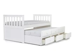 Mor Furniture Kids Beds & Bunk Beds|Harlow Captain Bed W/ Storage Trundle In Espresso