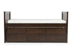 Mor Furniture Kids Beds & Bunk Beds|Harlow Captain Bed W/ Storage Trundle In Espresso
