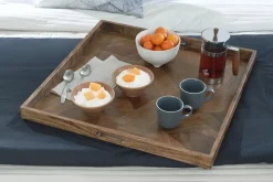 Mor Furniture Trays & Boxes|Heddford Tray In Honey Brown Finish