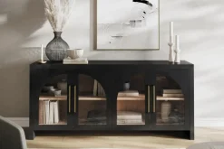 Mor Furniture Media Consoles & Hutches|Tv Stands|Heron Media Console In Natural, 70 Inch