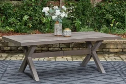 Mor Furniture Outdoor Dining Tables|Hillside Barn Outdoor Dining Table In Gray/Brown