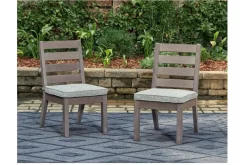 Mor Furniture Outdoor Dining Chairs|Hillside Barn Outdoor Side Chair In Gray/Brown, Set Of 2