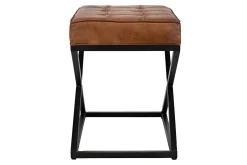 Mor Furniture Ottomans|Hogan Accent Ottoman In Sienna Leather