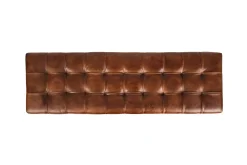 Mor Furniture Ottomans|Hogan Tuft Bench In Sienna Leather