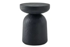 Mor Furniture Outdoor Accent Tables|Hurlee Outdoor Round Accent Table In Gray