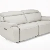 Mor Furniture Reclining Loveseats|Reclining Sofas|Imperial 2 Power Loveseat In Blanca Light Gray Leather