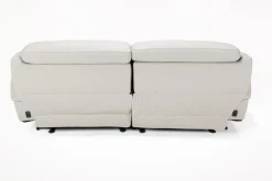 Mor Furniture Reclining Loveseats|Reclining Sofas|Imperial 2 Power Loveseat In Blanca Light Gray Leather