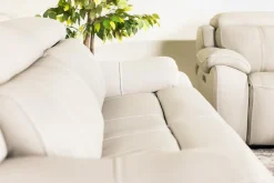 Mor Furniture Reclining Loveseats|Reclining Sofas|Imperial 2 Power Loveseat In Blanca Light Gray Leather