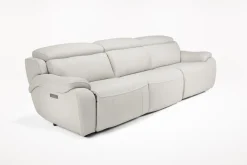Mor Furniture Reclining Sofas|Sofas|Imperial 2 Power Sofa In Blanca Light Gray Leather