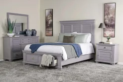 Mor Furniture Bedroom Sets|Jamestown Storage Bed, Dresser, Mirror & Nightstand In , Queen White