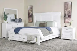 Mor Furniture Storage Beds|Beds|Jamestown Storage Bed In , Queen White
