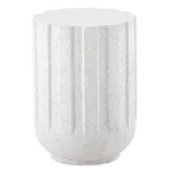 Mor Furniture Outdoor Accent Tables|Jane Outdoor Round Accent Table In White
