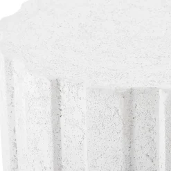 Mor Furniture Outdoor Accent Tables|Jane Outdoor Round Accent Table In White
