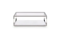 Mor Furniture Coffee Tables|Jasper Coffee Table In Glass/Stainless Steel