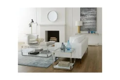 Mor Furniture Coffee Tables|Jasper Coffee Table In Glass/Stainless Steel