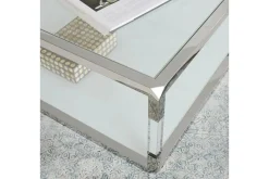 Mor Furniture Coffee Tables|Jasper Coffee Table In Glass/Stainless Steel
