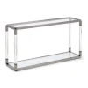 Mor Furniture Tv Stands|Jasper Console Table In Glass/Stainless Steel
