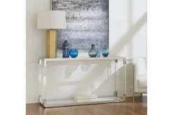Mor Furniture Tv Stands|Jasper Console Table In Glass/Stainless Steel