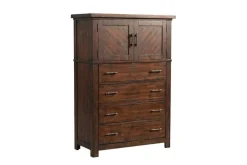 Mor Furniture Bedroom Sets|Jax Storage Bed, Dresser, Mirror, Nightstand & Chest In Cherry, Queen