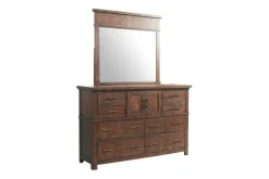 Mor Furniture Bedroom Sets|Jax Storage Bed, Dresser, Mirror, Nightstand & Chest In Cherry, Queen