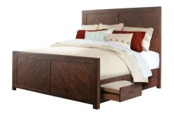 Mor Furniture Storage Beds|Beds|Jax Storage Bed In Cherry, Queen