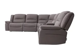 Mor Furniture Reclining Sectionals|Sectionals|Jaxon 6 Piece 2 Power Sectional With 2 Power Armless Recliner In Mushroom