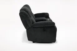 Mor Furniture Loveseats|Jayne Power Console Loveseat In Brown