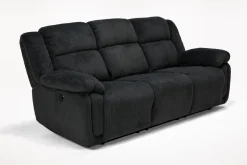 Mor Furniture Sofas|Jayne Power Sofa W/ Drop Down Table In Brown