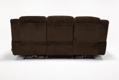 Mor Furniture Sofas|Jayne Power Sofa W/ Drop Down Table In Brown