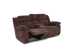 Mor Furniture Reclining Sofas|Loveseats|Jayne Reclining Console Loveseat In Charcoal