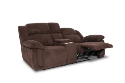 Mor Furniture Reclining Sofas|Loveseats|Jayne Reclining Console Loveseat In Charcoal