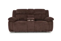 Mor Furniture Reclining Sofas|Loveseats|Jayne Reclining Console Loveseat In Charcoal