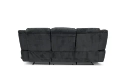 Mor Furniture Reclining Sofas|Sofas|Jayne Reclining Sofa W/ Drop Down Table In Charcoal