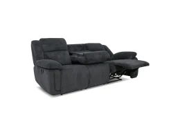 Mor Furniture Reclining Sofas|Sofas|Jayne Reclining Sofa W/ Drop Down Table In Charcoal