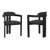Mor Furniture Dining Chairs|Jazmin Side Chair In Charcoal, Set Of 2