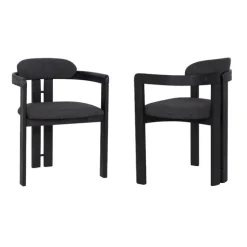 Mor Furniture Dining Chairs|Jazmin Side Chair In Charcoal, Set Of 2