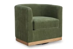 Mor Furniture Chairs|Jersonlow Swivel Chair In Forest Green