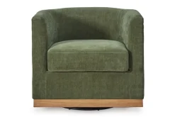 Mor Furniture Chairs|Jersonlow Swivel Chair In Forest Green