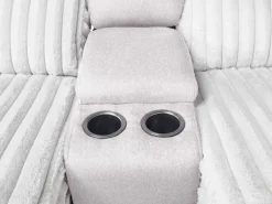 Mor Furniture Reclining Loveseats|Loveseats|Jessica 2 Power Console Loveseat In Presley Fog/Charlotte Mist