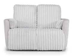 Mor Furniture Reclining Loveseats|Reclining Sofas|Jessica 2 Power Loveseat In Presley Fog/Charlotte Mist