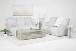 Mor Furniture Reclining Sofas|Jessica Reclining Sofa & Console Loveseat In Presley Fog/Charlotte Mist