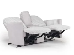 Mor Furniture Reclining Sofas|Jessica Reclining Sofa & Console Loveseat In Presley Fog/Charlotte Mist