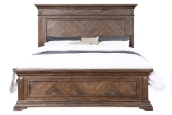 Mor Furniture Beds|Jolie Vue Panel Bed In , Queen Brushed Walnut